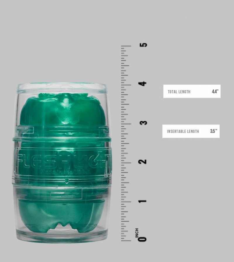 Fleshlight Quickshot Alien Lady/Butt - Metallic Green Freaks Male Masturbators | EGYPT 3691FQZMX